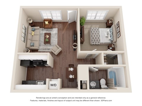 bedroom floor plan an open concept layout with a large closet and a balcony